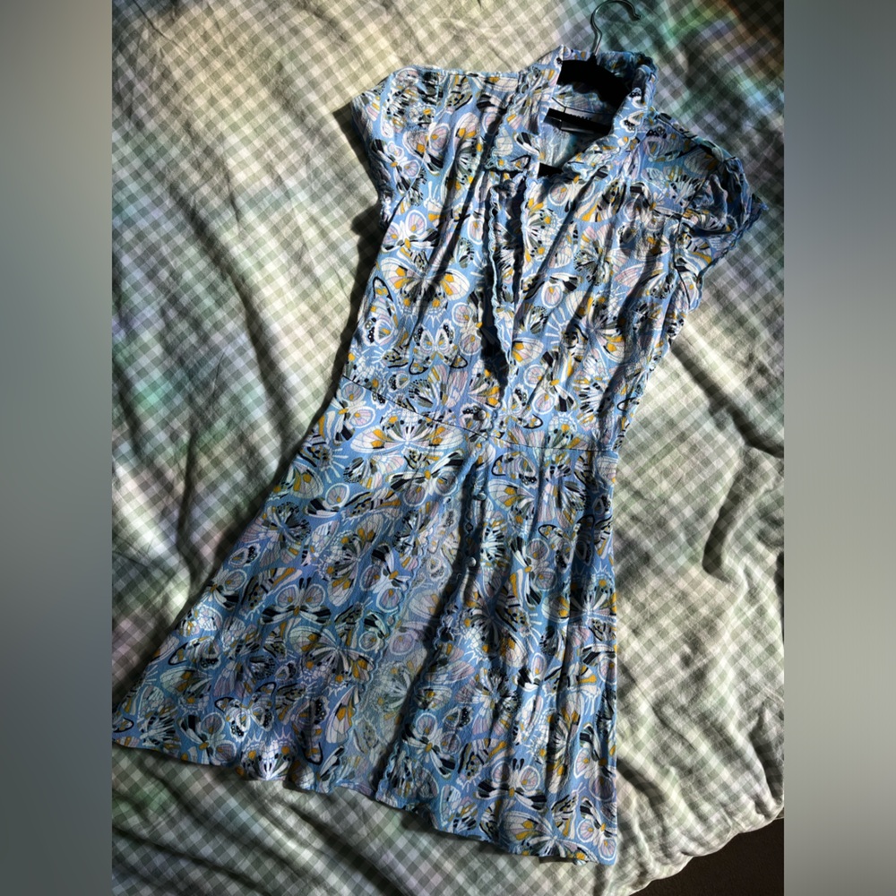 Sunday Best Sky Blue Floral Dress
